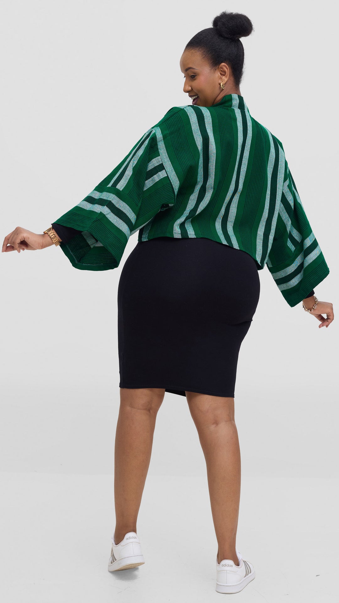 Liquid Lemn Zambarau Coat - Green / White