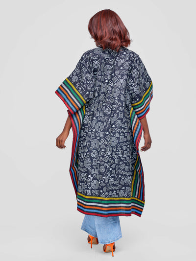 Tuli Zinthle Kimono - Black / White