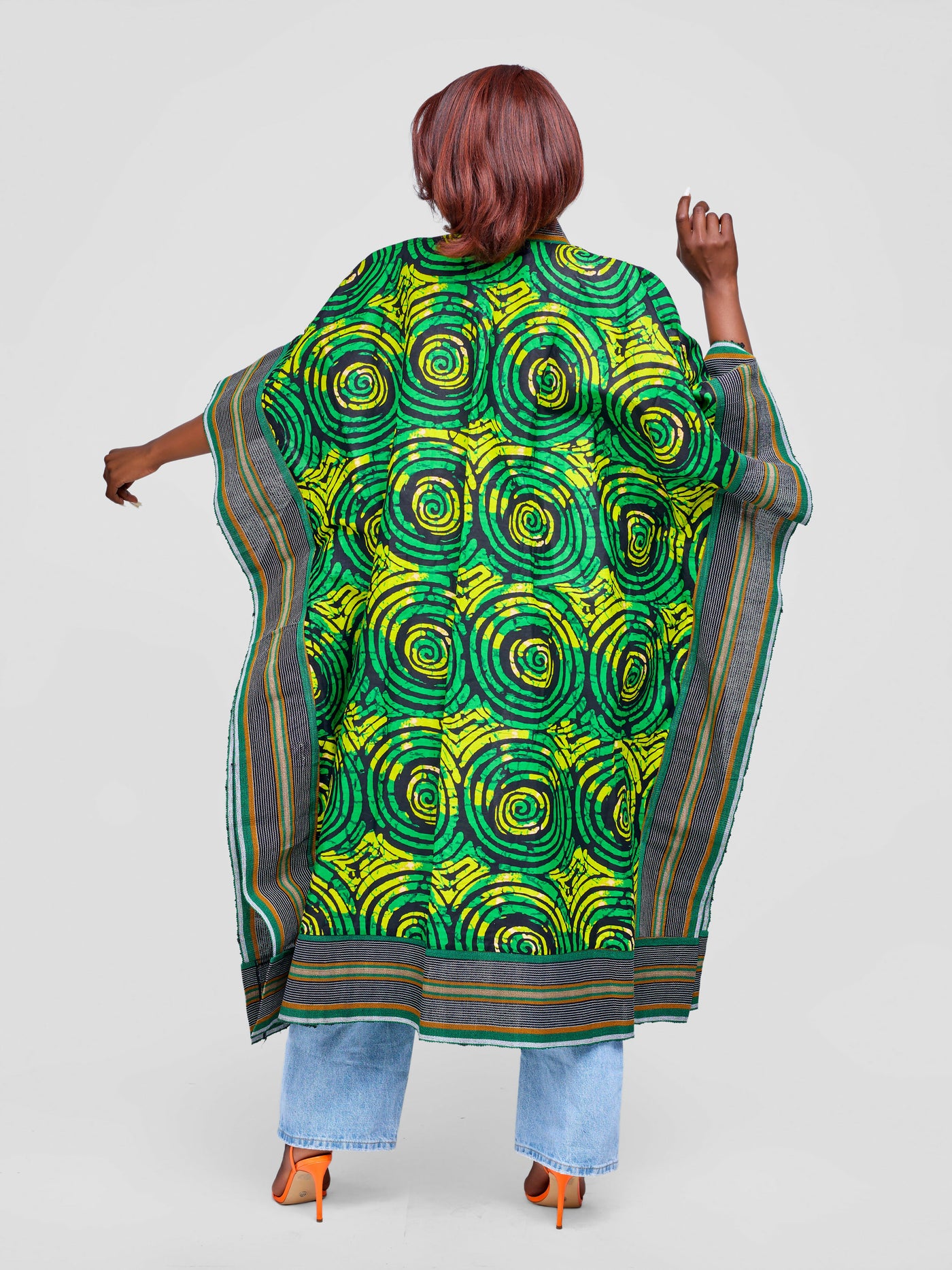 Tuli Zinthle Kimono - Green / Yellow