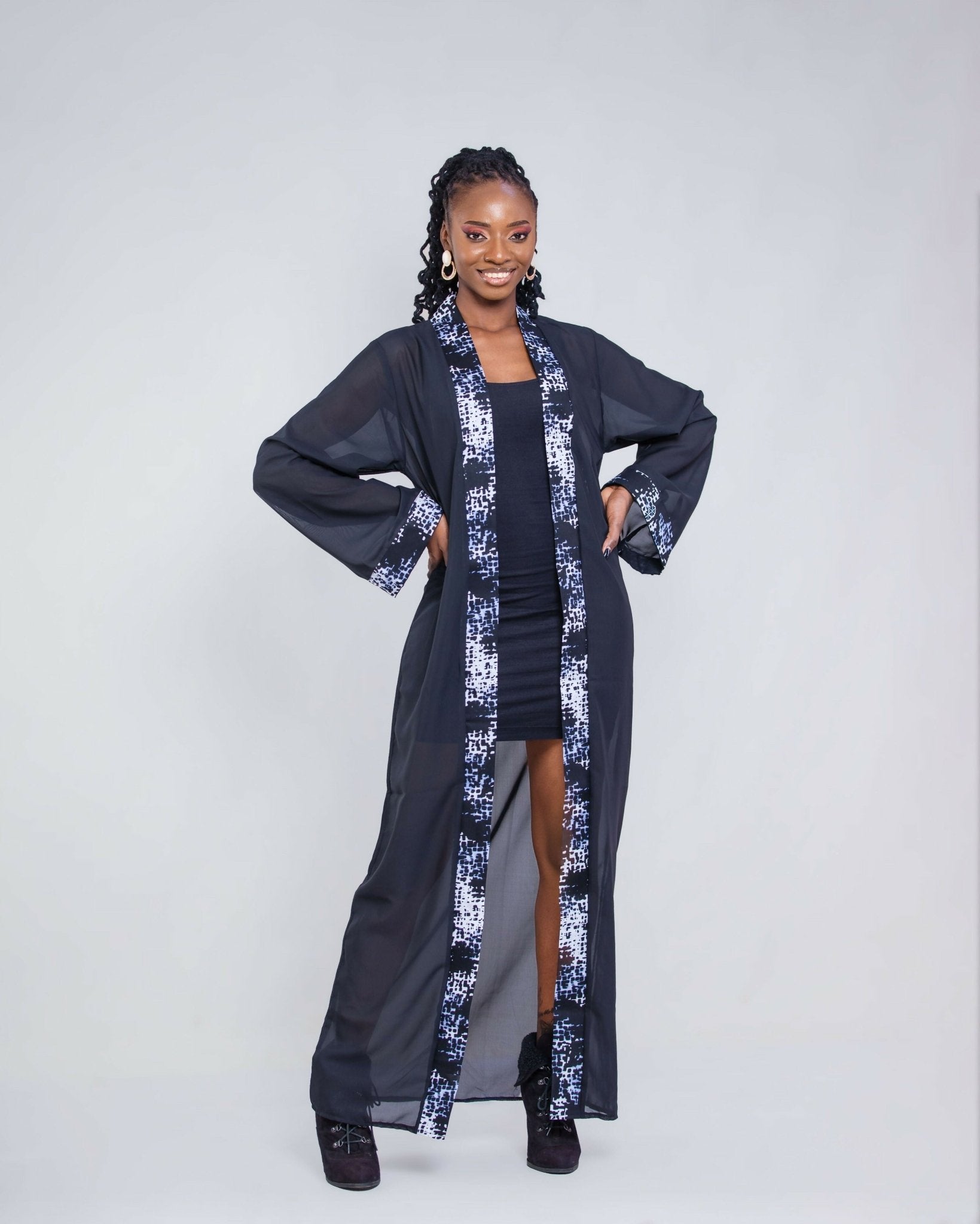 Da'Joy Fashions Rigel Kimono - Black – Shopzetu