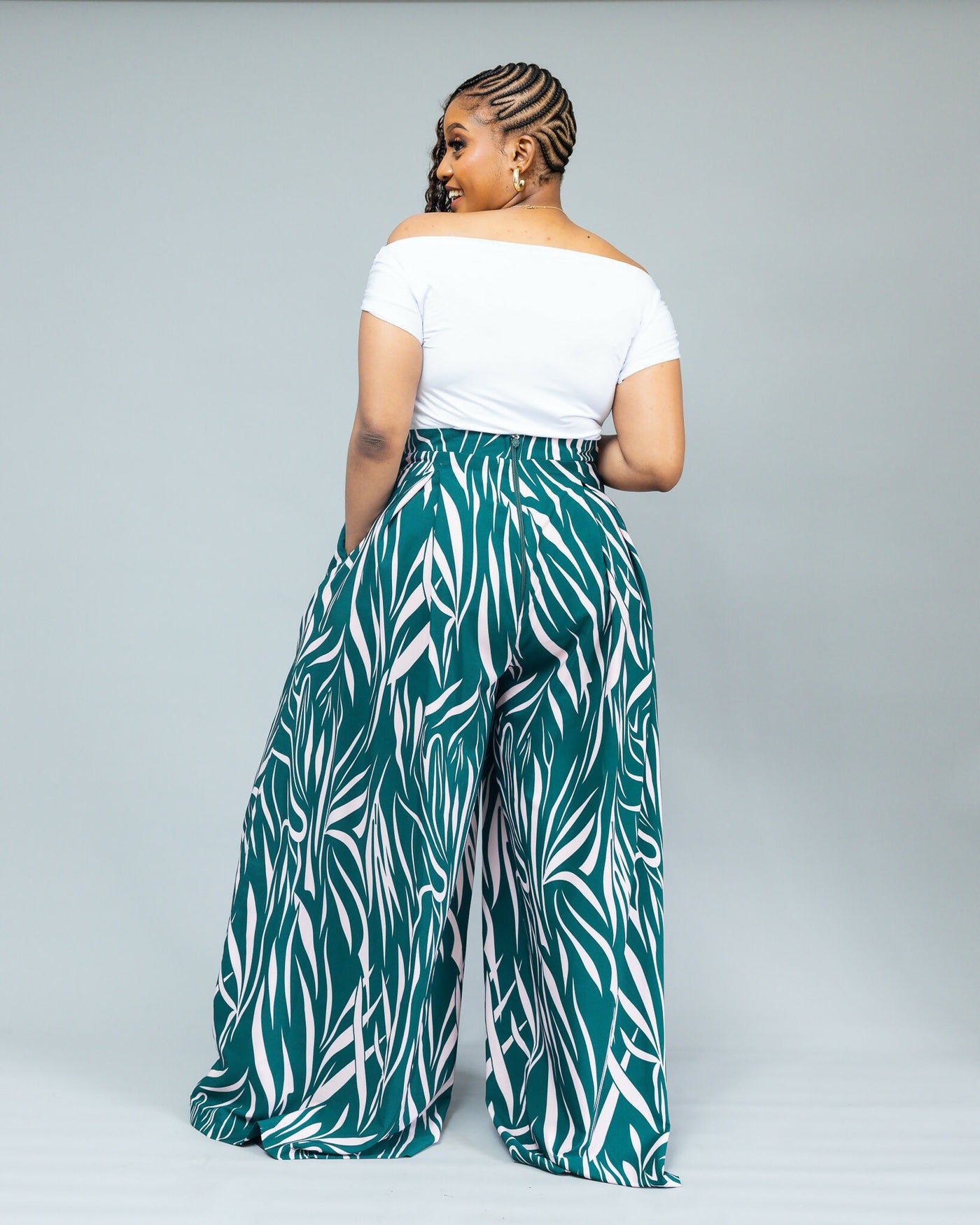 African Yuva Aurelia Pant - Green