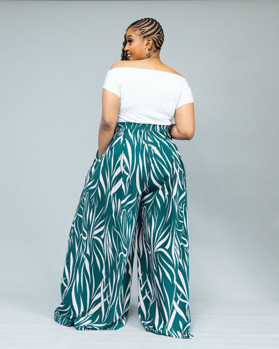 African Yuva Aurelia Pant - Green