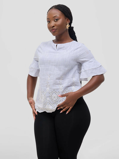 Zuana Vishudhi Top - White - Shopzetu