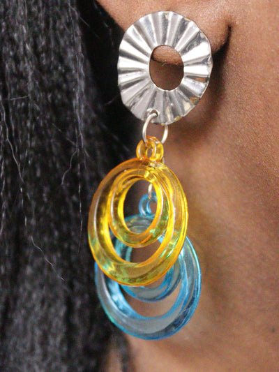 non fading stainless steel double o earrings to pair with dresses, work wear, pants or tops
