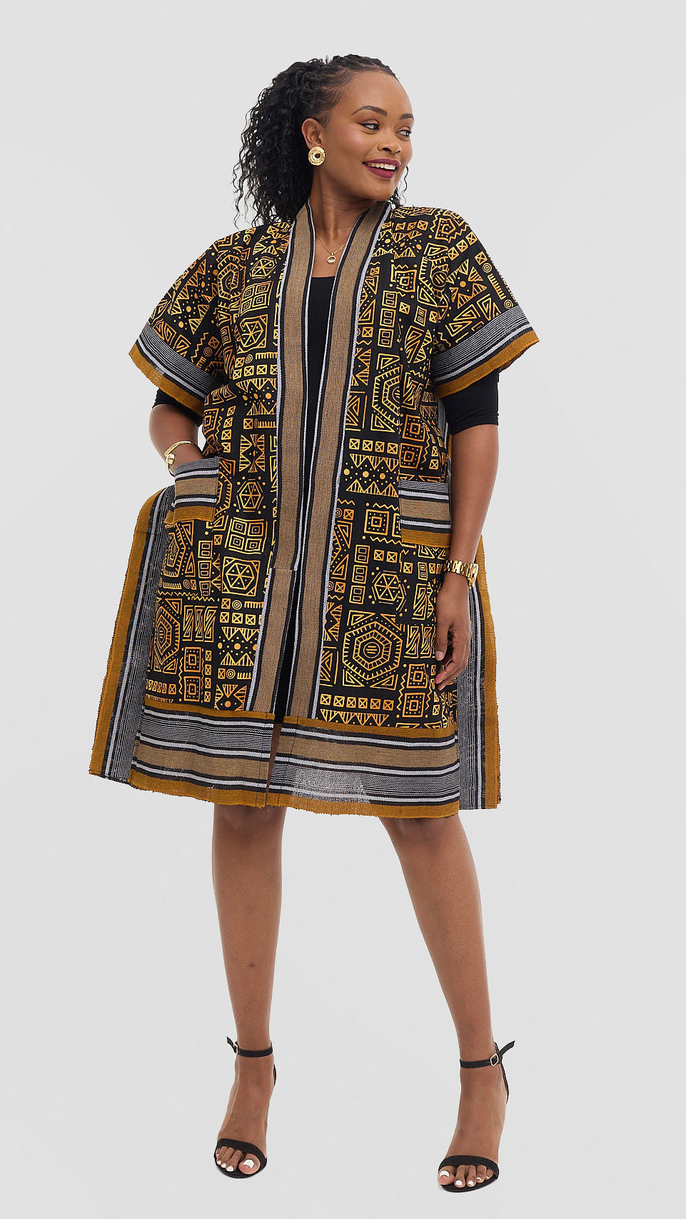 BoSi Asooke Kimono - Tribal Print