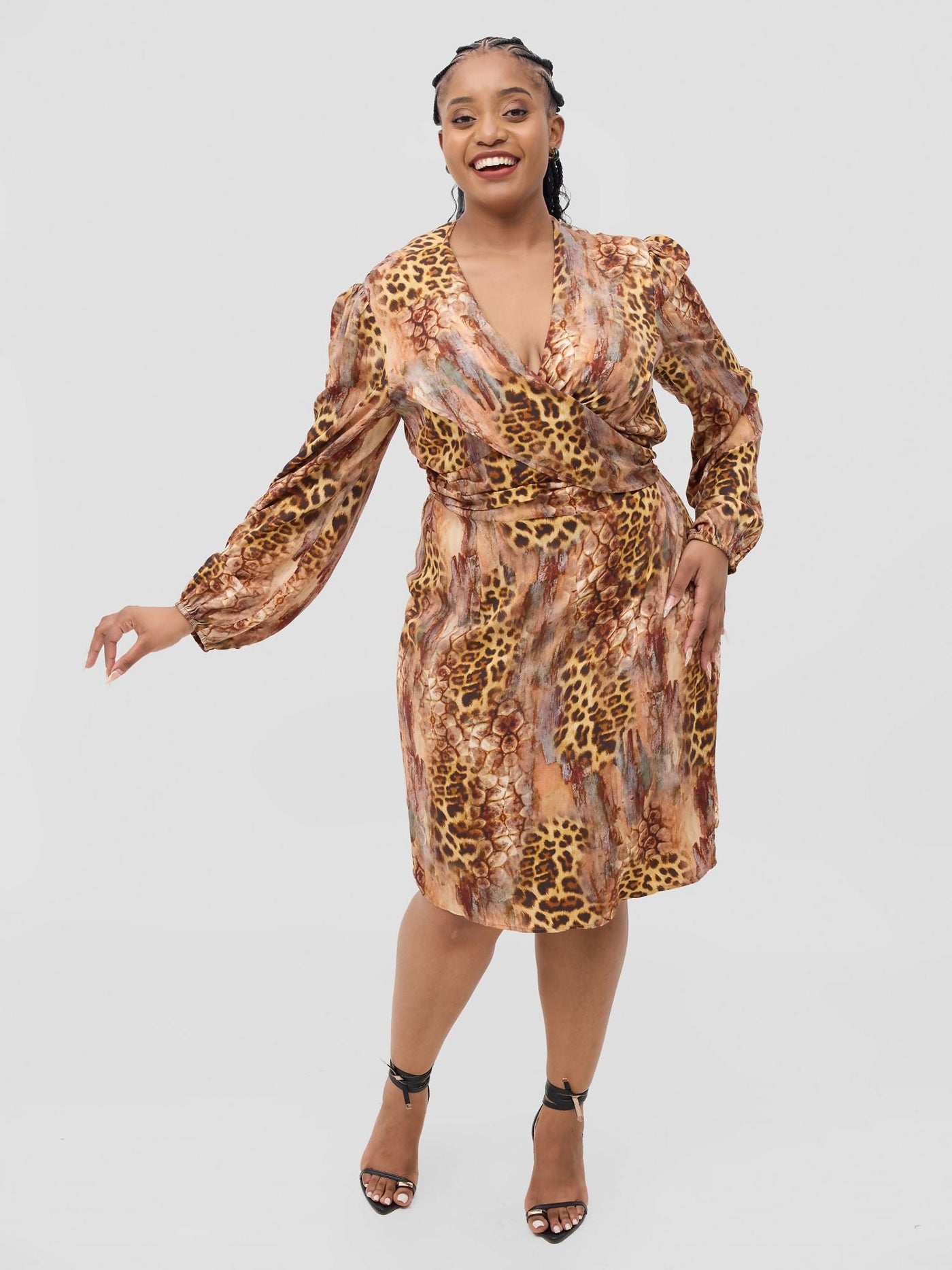 Wazawazi Eldora Wrap - Cheetah Print - Shopzetu