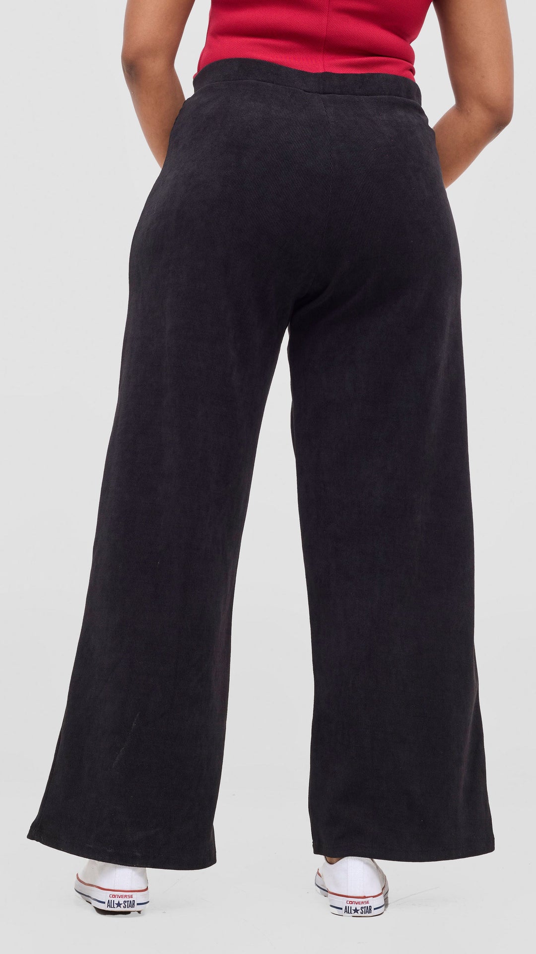 Vivo Diella Wide Leg Pants in Crepe - Black