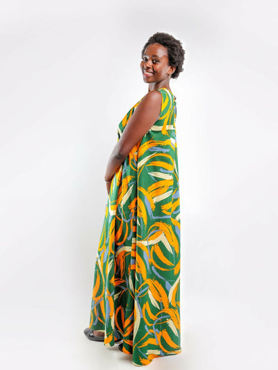 Liliadly Forest Ivy Dress - Green - Shopzetu