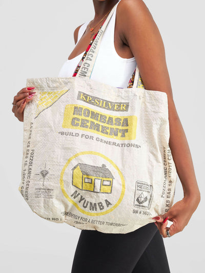 Mavazi Affordable Reversible Bag - Cement bag/Ankara - Shopzetu