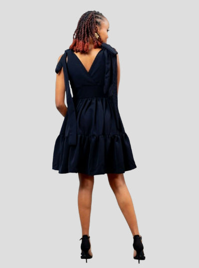 Afriwia Enterprise Nyota Dress - Black - Shopzetu
