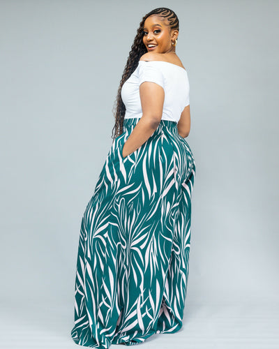 African Yuva Aurelia Pant - Green
