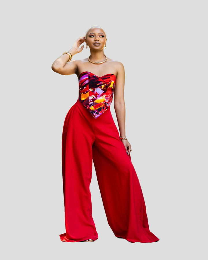 African Yuva Serro Pants - Red