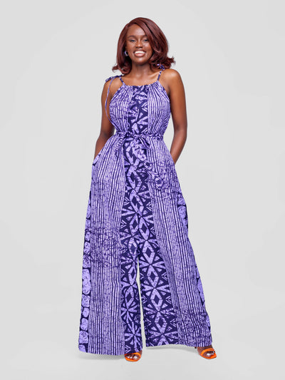 Tuli Zenani Ankara Jumpsuit - Purple