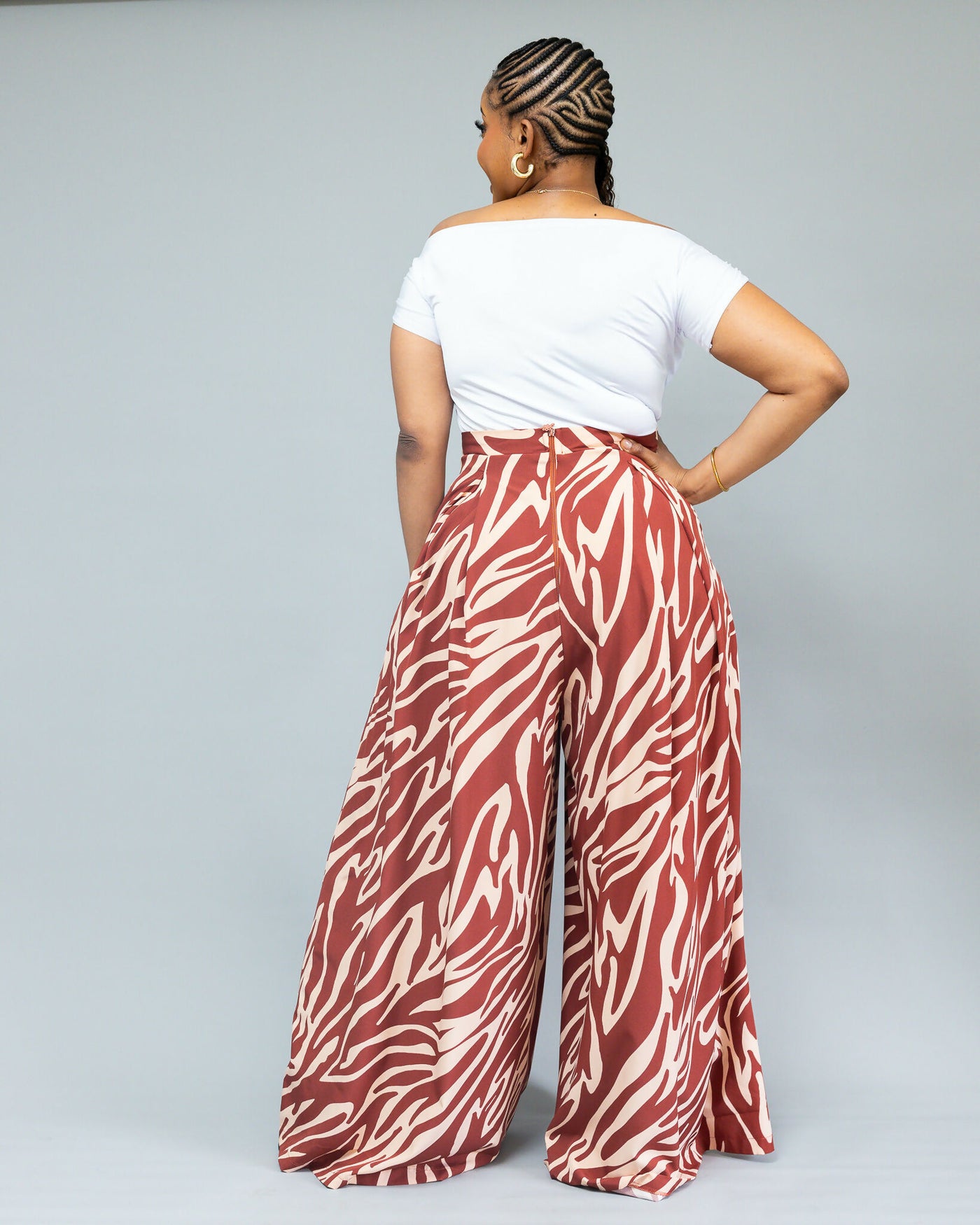 African Yuva Liora Palazzo Pant - Ankara Print