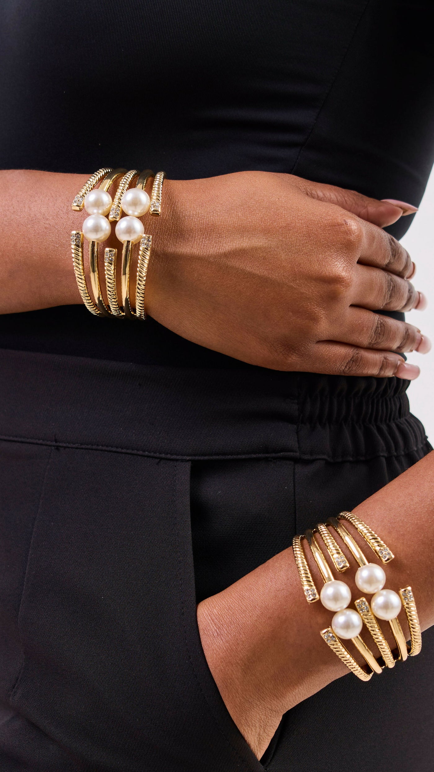 Afrodame Chunky Bangle - Gold