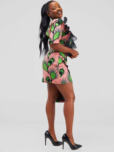 Nefpatra Africa Ade Set Skirt - Pink - Shopzetu