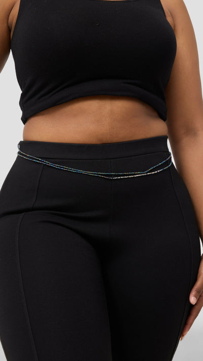 Sistar To Sistars Double Layered Waist Bead - Blue / Silver