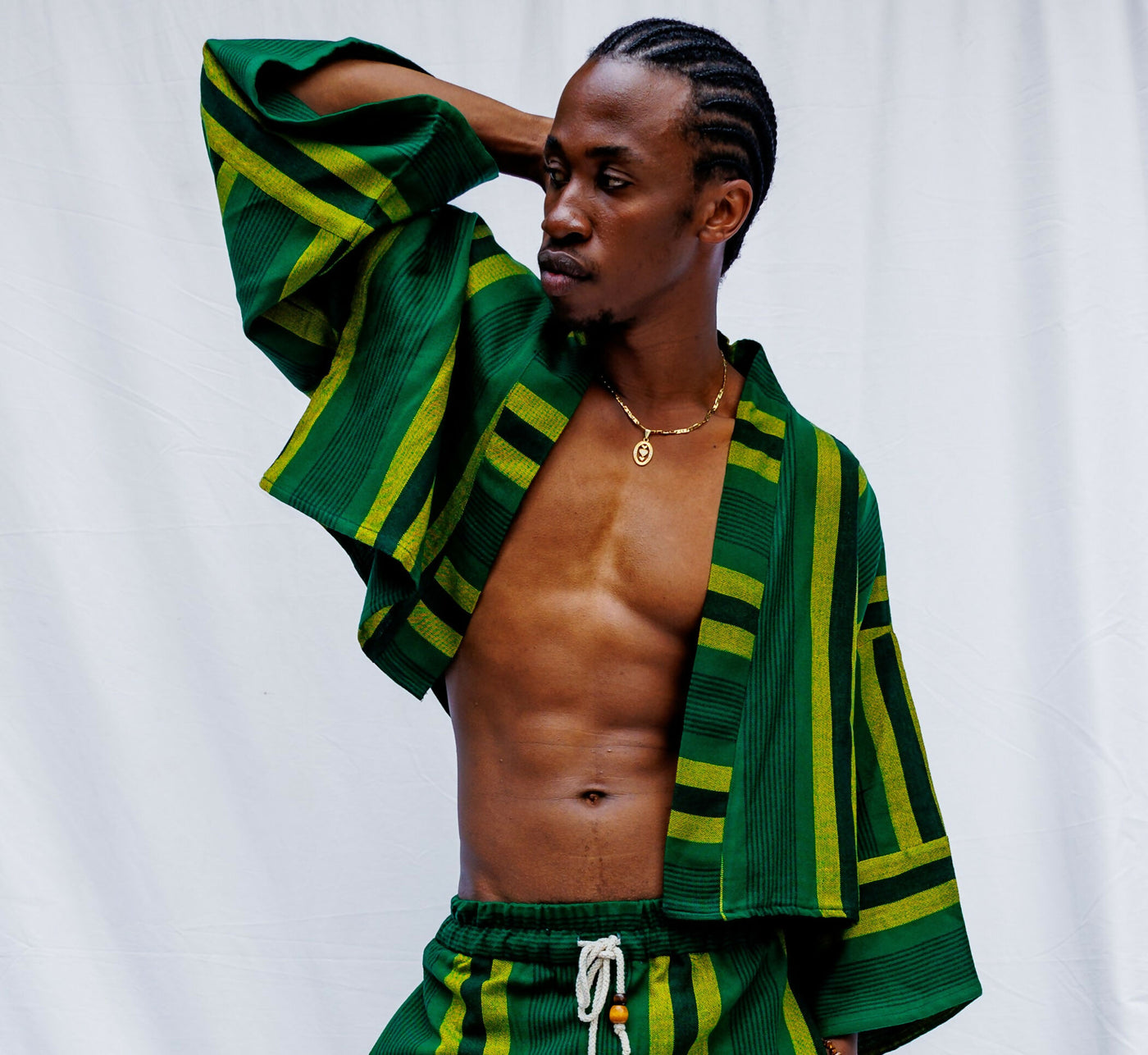 Liquid Lemn Zambarau Crop - Green / Gold