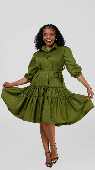 Lizola Melanie Shift Dress - Green