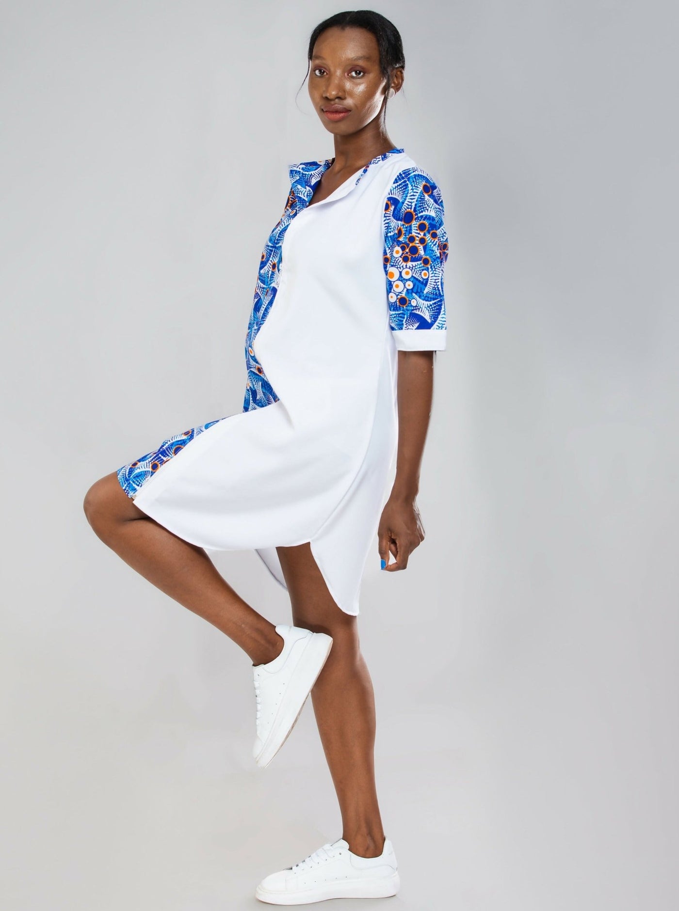 Da'joy Fashions Rochester Shirt Dress - White - Shopzetu