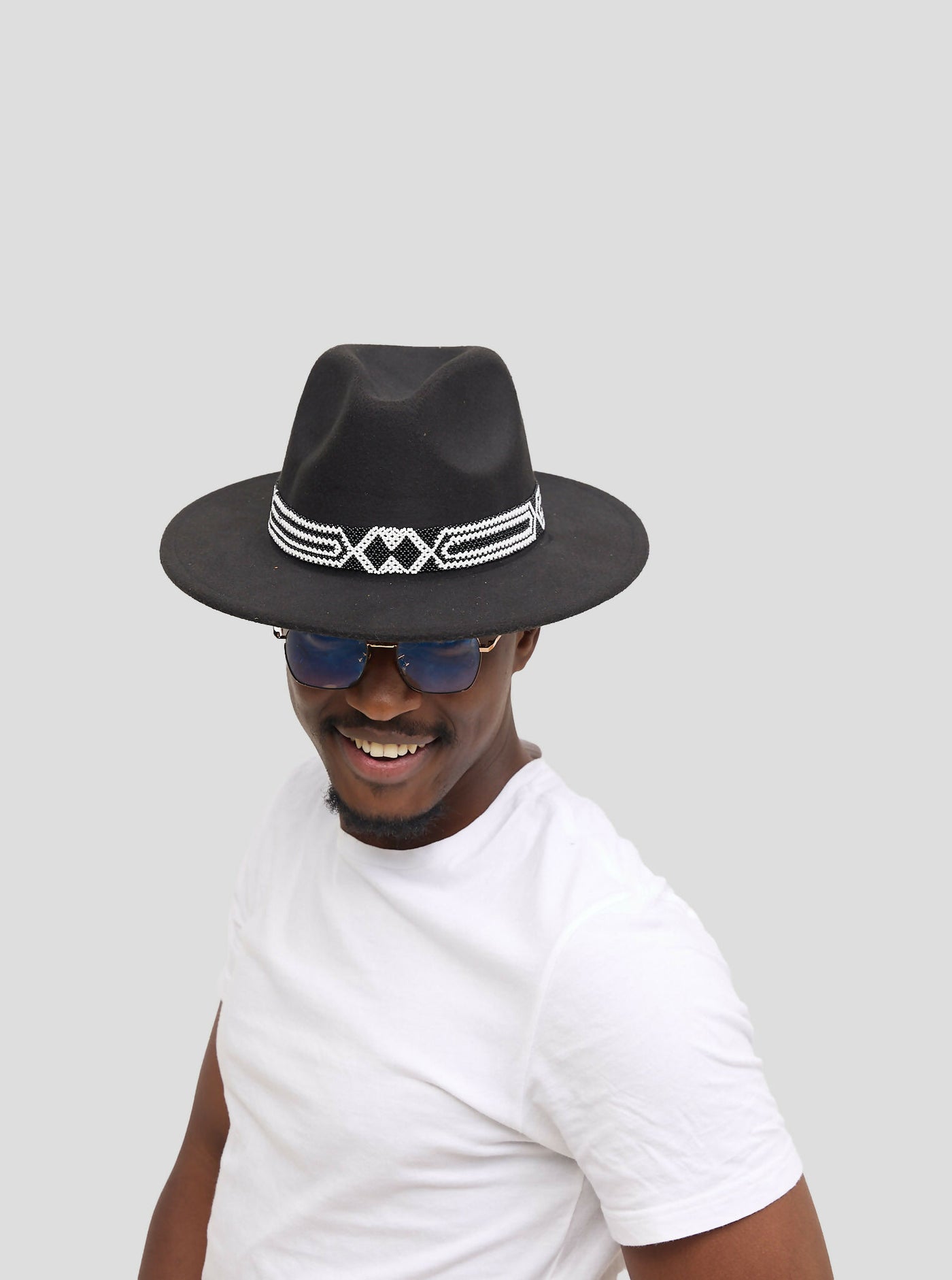 Umbo Collections Fedora Hat - Black