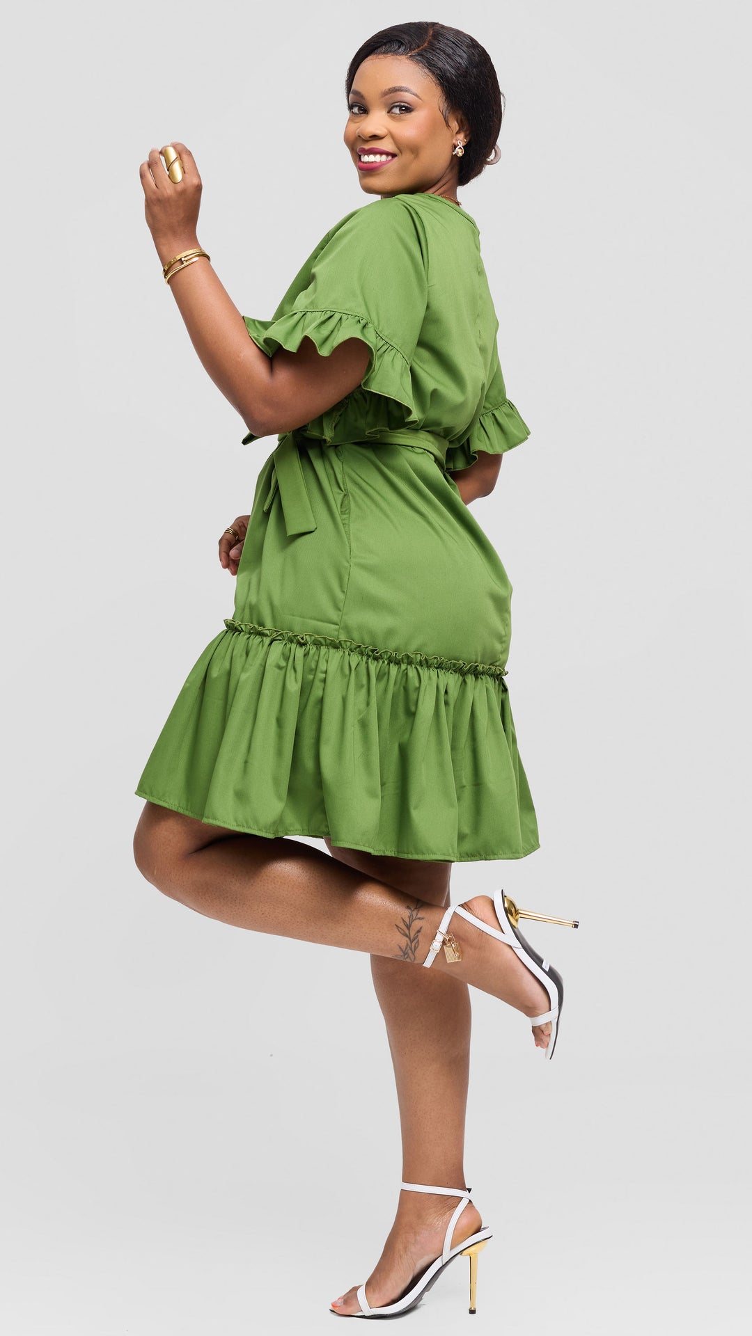Lizola Tatiana Shift Dress - Green