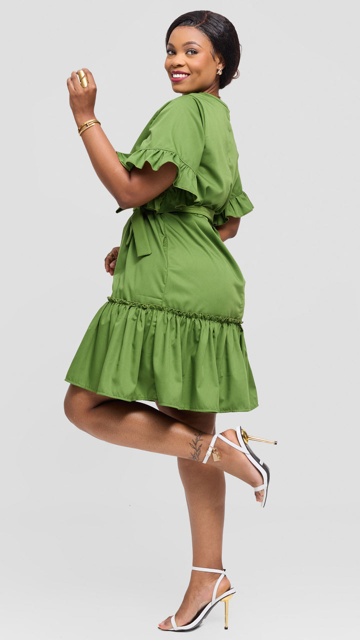 Lizola Tatiana Shift Dress - Green