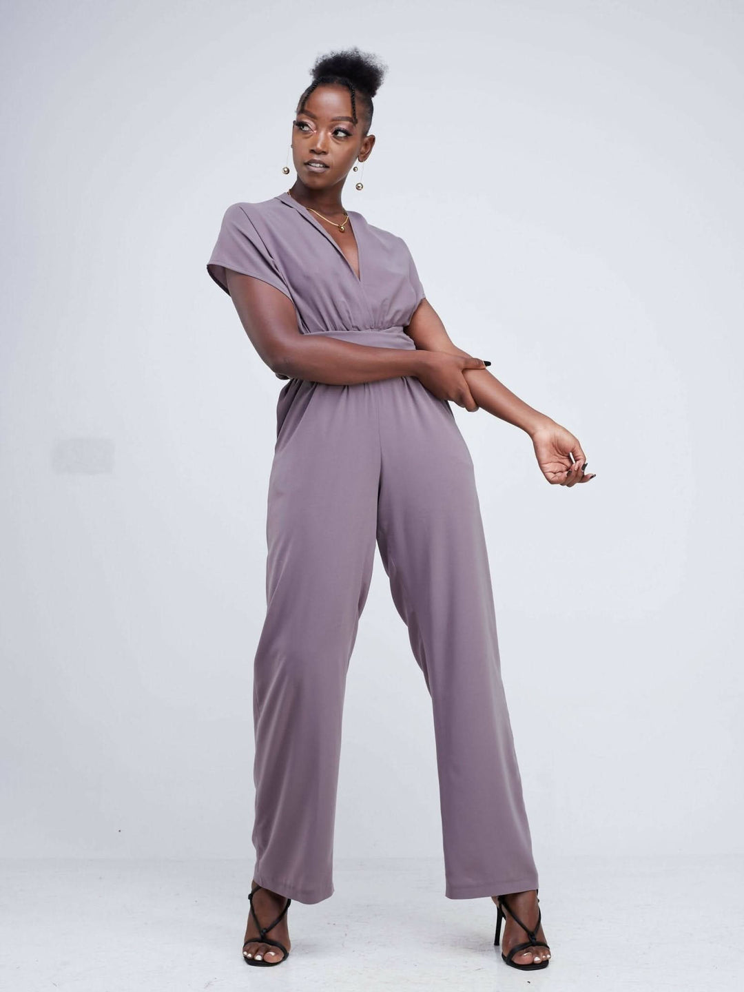 Purple Thread Ibiza Infinity Jumpsuit - Latte - Shopzetu