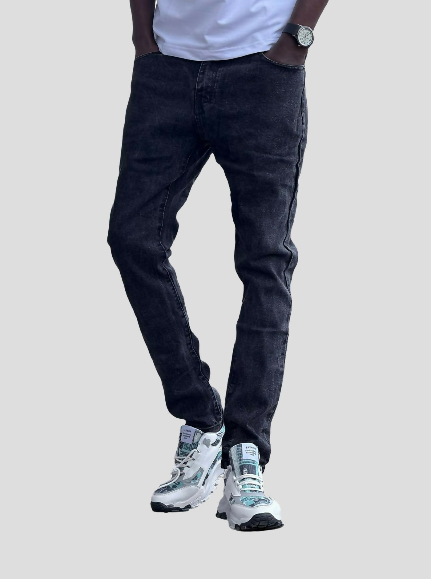 Stylish Brothers Wash Men Denim Jean - Black - Shopzetu
