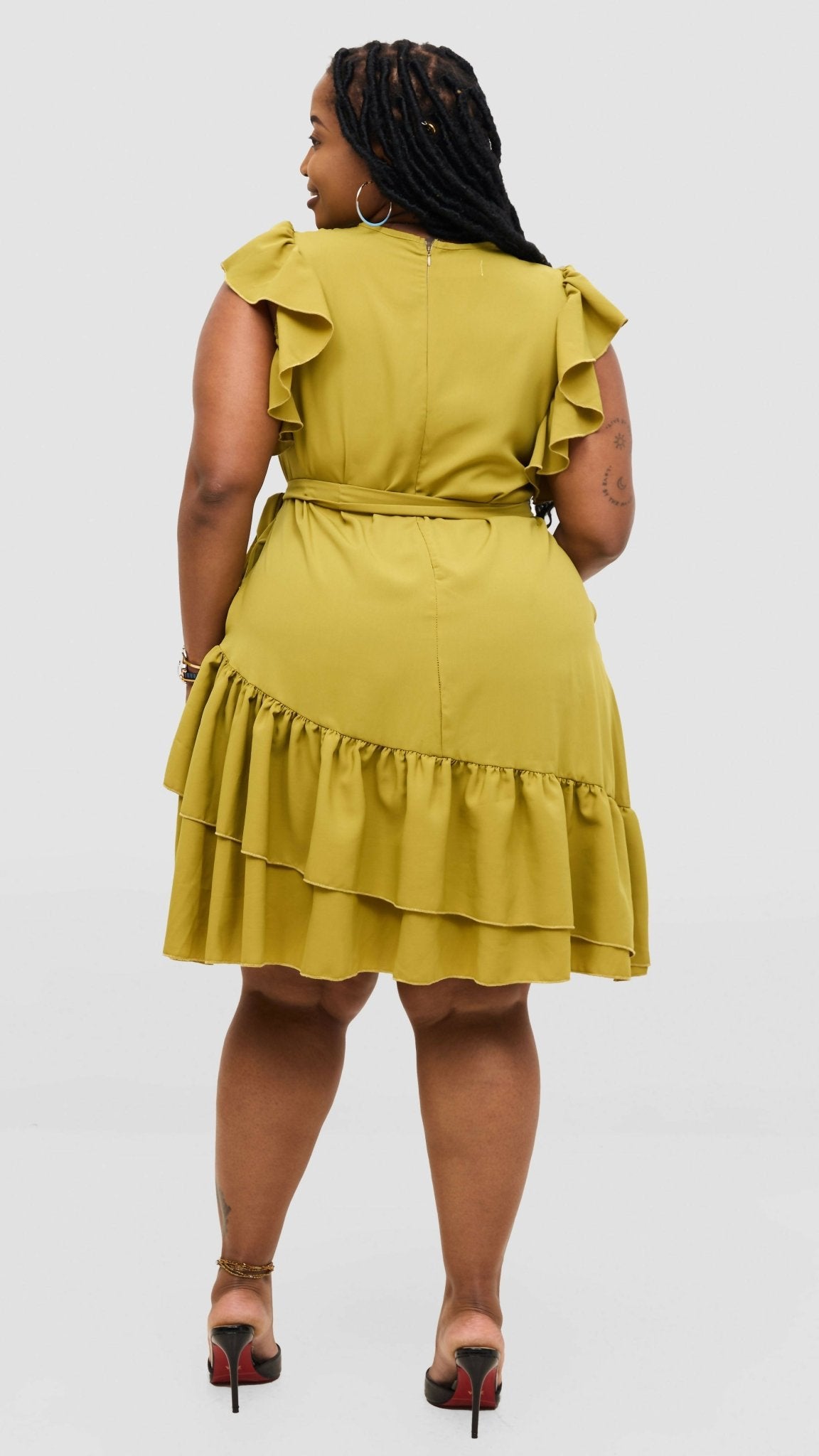 Magali Designs Lulu Dress - Lime Green - Shopzetu