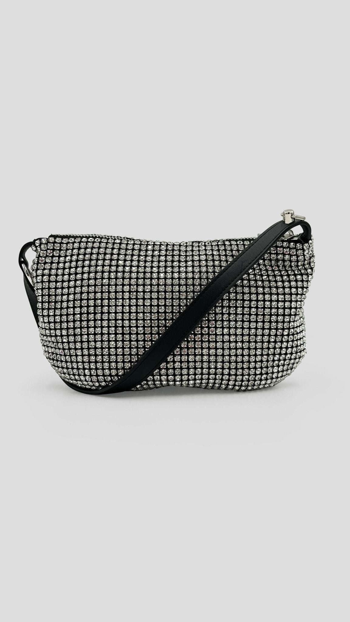 Julz Ophelia Diamanté Bag - Black / Cream - Shopzetu