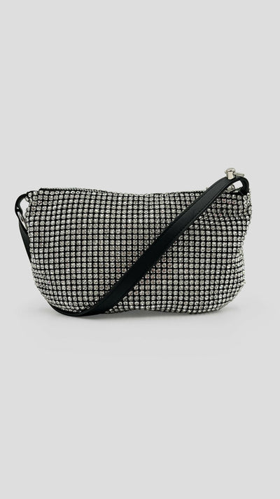 Julz Ophelia Diamanté Bag - Black / Cream - Shopzetu