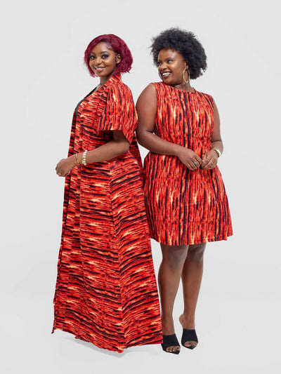 Lokali Dala Shift Dress - Red - Shopzetu