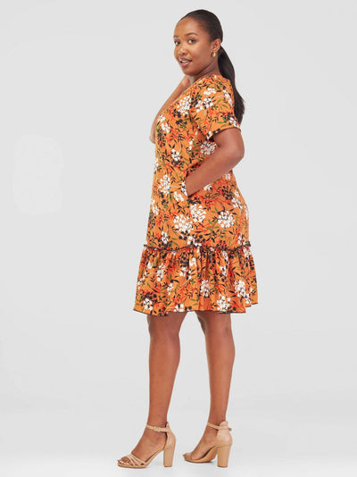 Aramay Rokoi Dress - Beige - Shopzetu