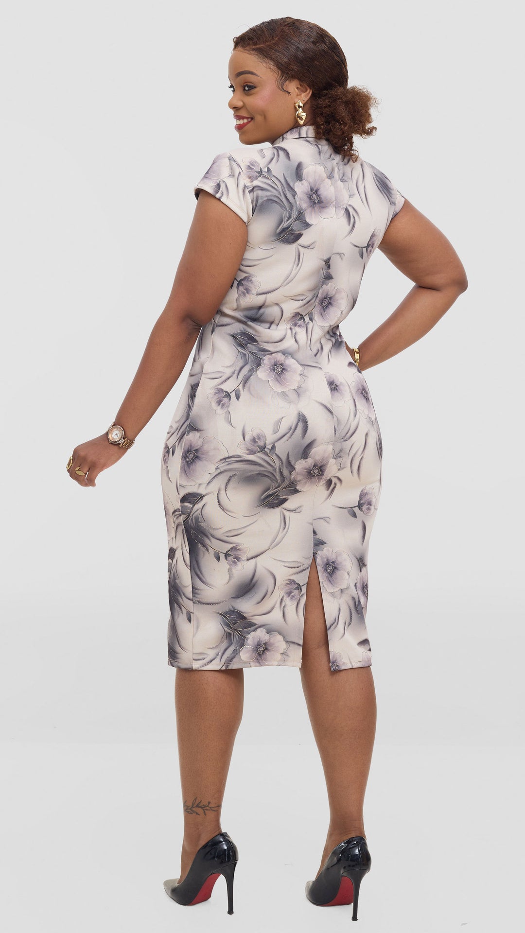 Piper Bodycon Dress - Beige