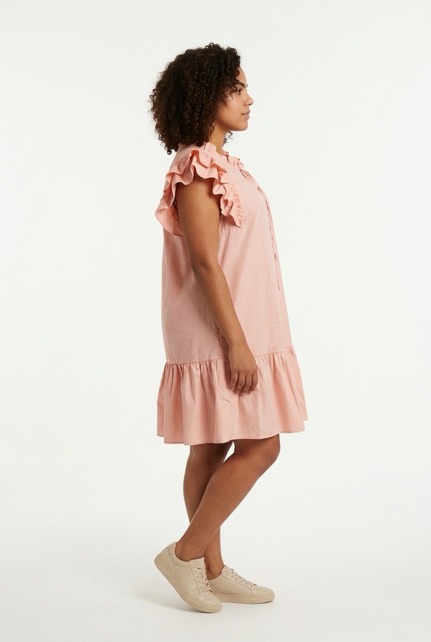 Stylish Sisters Shift Dress - Peach