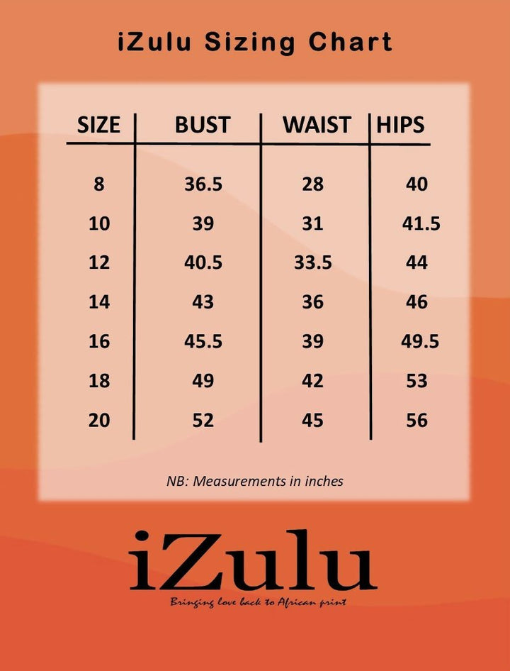Izulu Kenderi Midi Dress - Red - Shopzetu