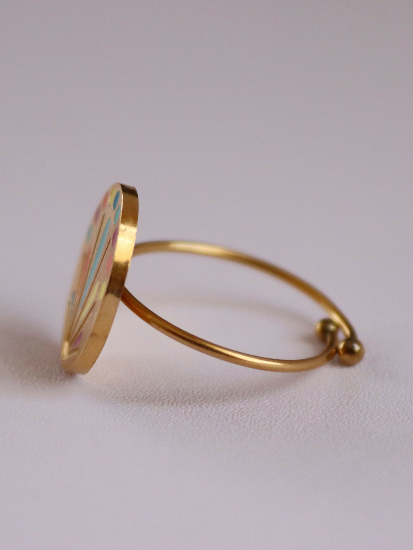 Non Tarnish Kenya Palette Ring - Gold