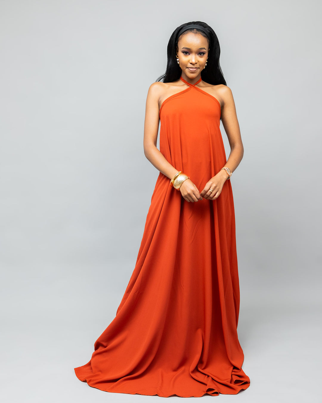 Afriwia Poise Maxi Dress - Orange