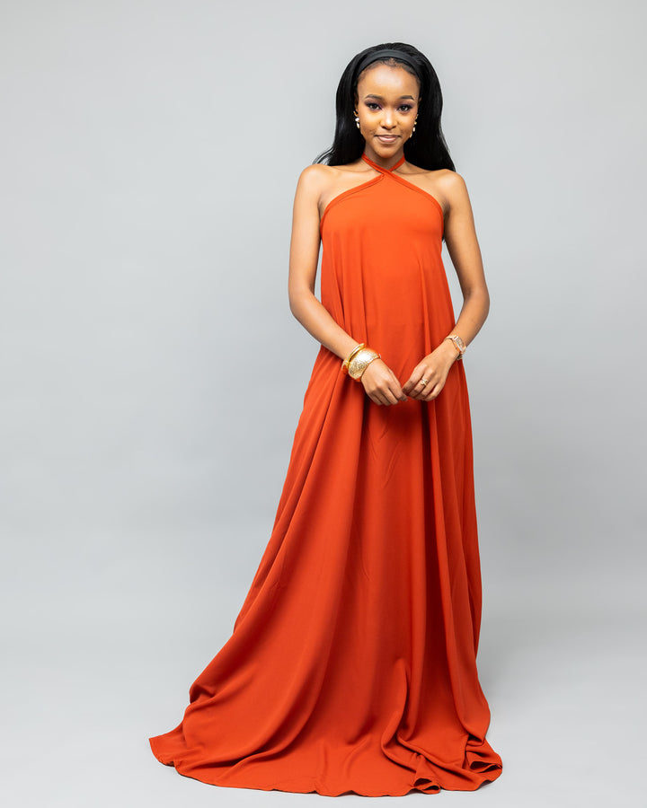 Afriwia Poise Maxi Dress - Orange