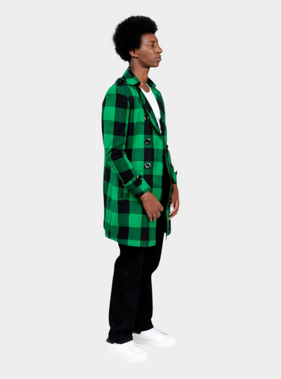 Rafiki Threads Kijani Trench Coat - Green
