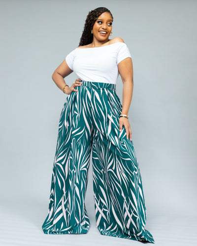 African Yuva Aurelia Pant - Green
