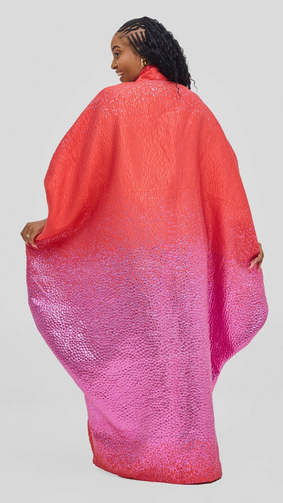 Hats and More Radiant Elegance Kaftan Dress - Pink - Shopzetu