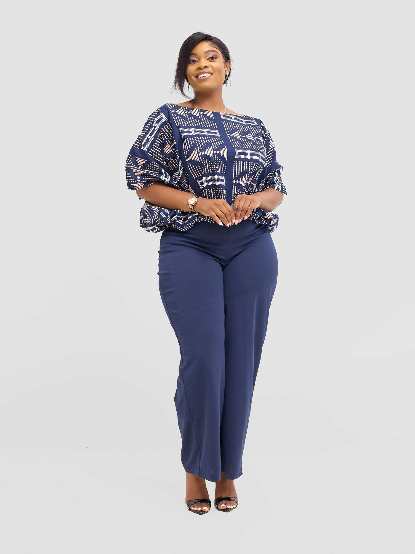 Liliadly Bossy Official Slack Pant - Blue - Shopzetu