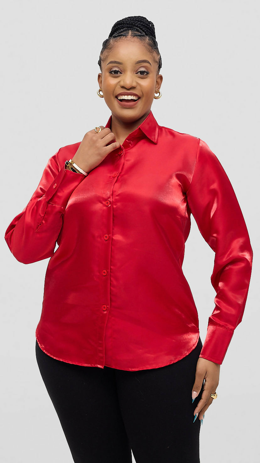 Lizola Lisa Blouse Top - Red