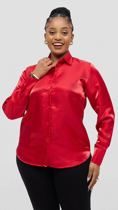 Lizola Lisa Blouse Top - Red