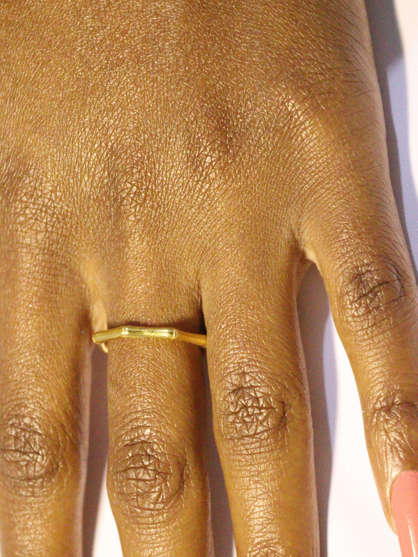 new in 18k gold plated bamboo ring for work, events, wedding or gifts