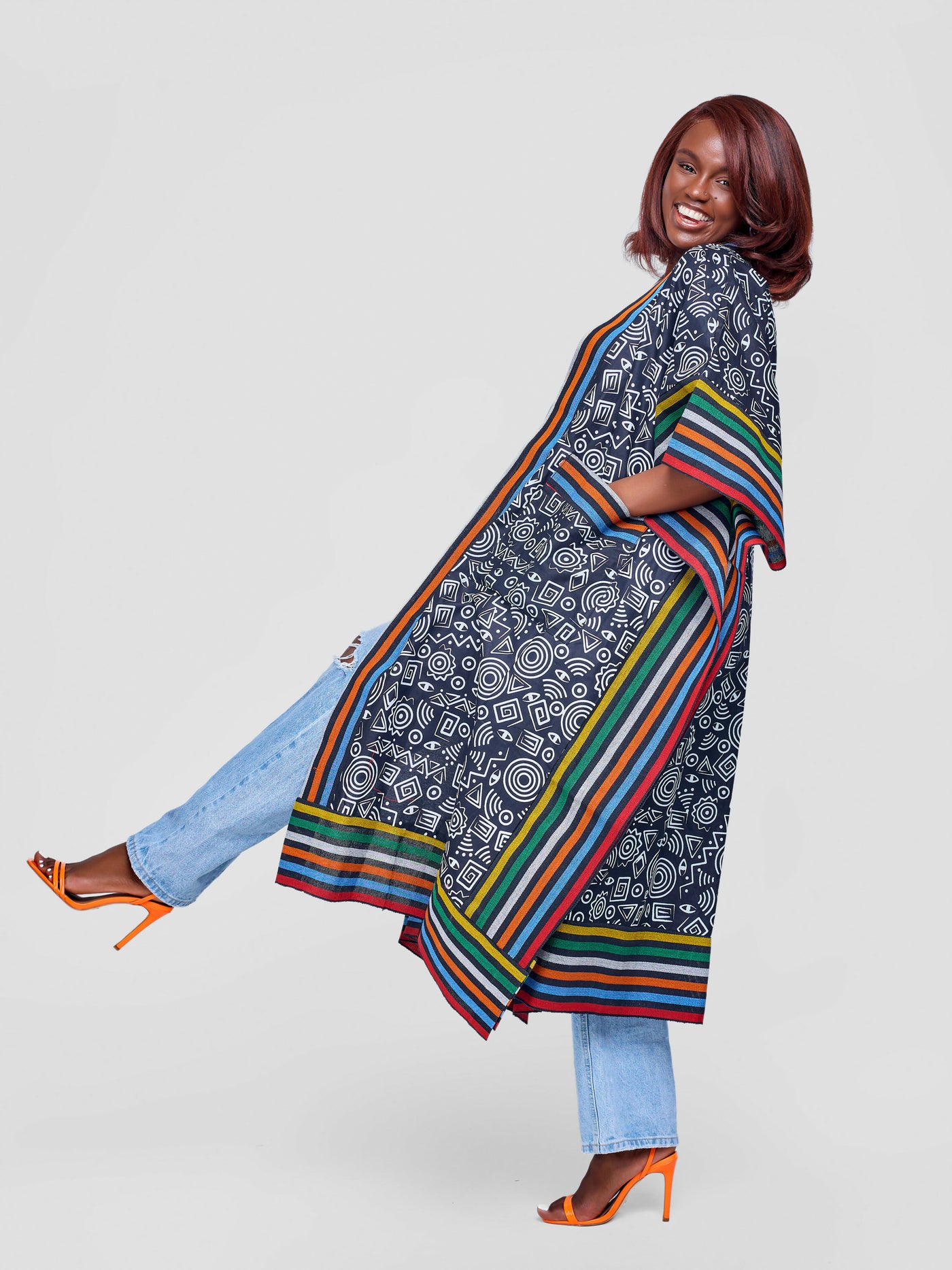 Tuli Zinthle Kimono - Black / White