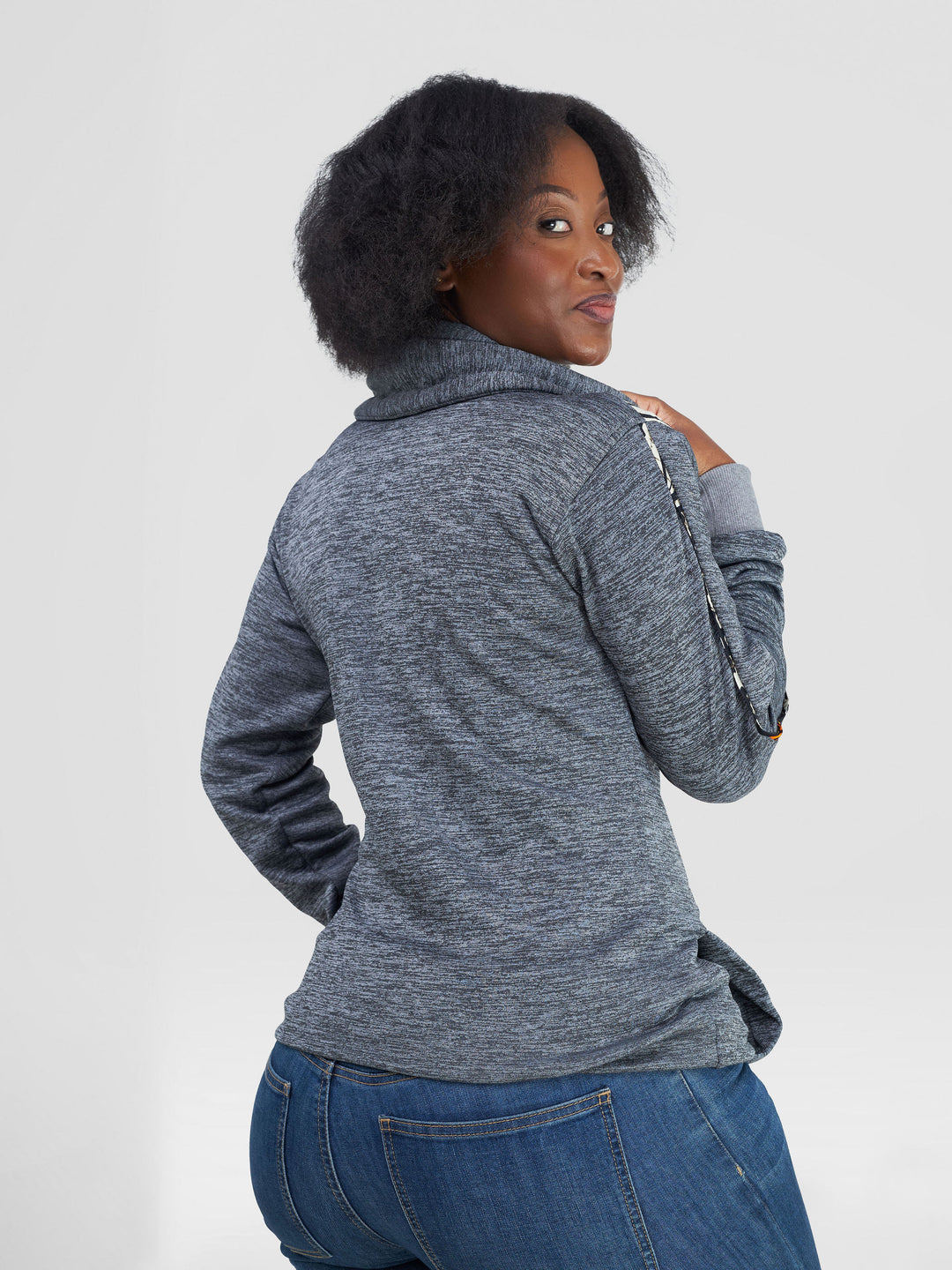 Rafiki Threads  Arancia Snood Hoodie - Grey