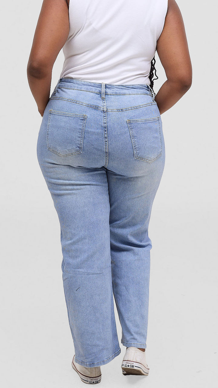 The Fashion Frenzy Raven Wide Leg Jean - Blue